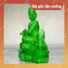 Tượng ngài Quan Thế Âm tự tại cao 13cm composite đẹp