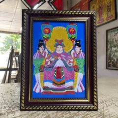 Khung Tranh CỬU THIÊN HUYỀN NỮ - có khung  có hoả tốc 3 CỠ