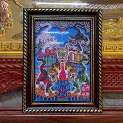 Khung Bộ tranh thờ Tứ Phủ - có khung  có hoả tốc 3 CỠ