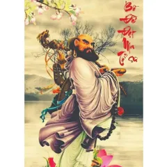 Khung Tranh ĐẠT MA SƯ TỔ - có khung  có hoả tốc 3 CỠ