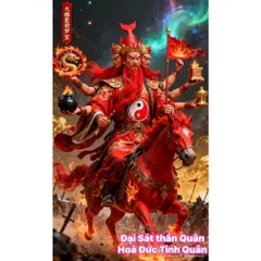Khung  Tranh HỎA ĐỨC TINH QUÂN treo tường hoặc thờ cúng