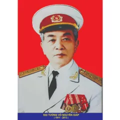 Khung Tranh ĐẠI TƯỚNG VÕ NGUYÊN GIÁP - có khung  có hoả tốc 3 CỠ