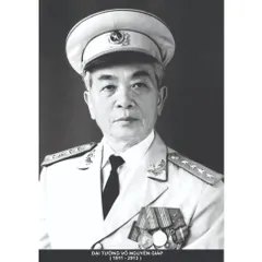 Khung Tranh ĐẠI TƯỚNG VÕ NGUYÊN GIÁP - có khung  có hoả tốc 3 CỠ