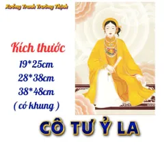 Khung Tranh CÔ TƯ Ỷ LA - có khung  có hoả tốc 3 CỠ