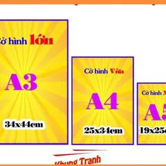 Tranh Thờ TỔ NGHỀ VÉ SỐ màu đỏ + khung cực đẹp