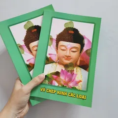 Vở chép kinh các loại kẻ dòng khổ a4 lò xo - Tặng viết