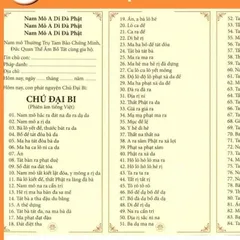 TO008 tờ Chú Đại Bi- Ý Nghĩa Chú Đại Bi 2 mặt ép plastic cực đẹp  2 SIZE A4 VÀ A3 ÉP PLASTICS
