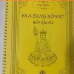 10 Vở chép kinh Địa Tạng a5  in mờ gieo duyên