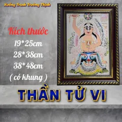 Khung Tranh THẦN TỬ VI - có khung  có hoả tốc 3 CỠ
