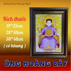 Khung Tranh ÔNG HOÀNG BẢY - có khung  có hoả tốc 3 CỠ