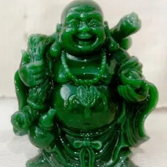Tượng ngài Di Lặc Bồ Tát vác bao nâng thỏi vàng cao 13cm cực đẹp