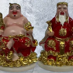Tài Địa ĐỎ ĐÁ GIÁC VÀNG Cho Mệnh Mộc, Mệnh Hoả 8in Chiêu Tài, 20CM cực đẹp
