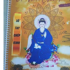 SỔ TAY CHEP KINH ĐỊA MẪU CHƠN KINH CHỮ IN NÉT MỜ a4 lò xo cực đẹp