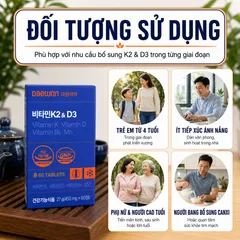 [Daewon] Viên Uổng Bổ Sung Vitamin K2&D3