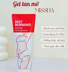 Gel tan mỡ Missha Hot Burning Body Gel giảm mỡ bụng săn chắc da 200ml ⚡ Giá tốt nhất ở đây