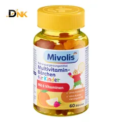 Kẹo gấu vitamin Mivolis Multivitamin Bärchen cho bé 60 viên hàng Đức