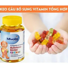 Kẹo gấu vitamin Mivolis Multivitamin Bärchen cho bé 60 viên hàng Đức