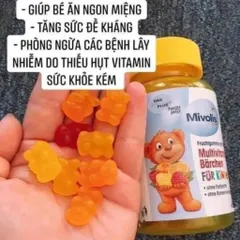 Kẹo gấu vitamin Mivolis Multivitamin Bärchen cho bé 60 viên hàng Đức