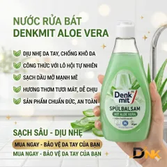 Nước Rửa Bát Denkmit Aloe Vera 500ml — Hàng Đức Chính Hãng, Dịu Nhẹ Da Tay