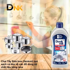 🧴 DUNG DỊCH TẨY RỬA INOX DENKMIT 3IN1 – NHẬP KHẨU CHÍNH HÃNG TỪ ĐỨC 🇩🇪