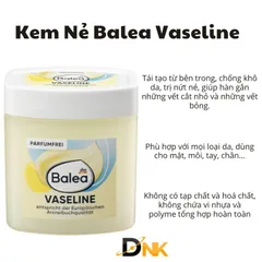 Kem Nẻ Balea Vaseline 125ml Chính Hãng Đức –Dưỡng Ẩm, Giảm nứt nẻ, Mềm Da Cho Mặt – Môi – Tay – Chân