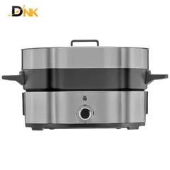 Nồi Lẩu & Hấp 2 Trong 1 WMF Lono Hot Pot Steam Đức – Cromargan®, Lẩu 2 Ngăn, Công Suất 1750W