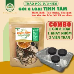 Gói Xông Nhà 8 loại nhỏ Thảo Mộc Tịnh Tâm, Thanh Tịnh Tam Hoa giúp thư giãn, an nhiên, thiền định