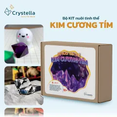 Bộ Nuôi Tinh Thể Kim Cương Màu Tím Phèn Crom Crystella – Tạo thử thách trải Nghiệm STEM Sáng Tạo Tại Nhà