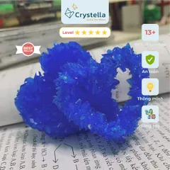 Bộ Nuôi Tinh Thể Crystella Trái Tim Xanh - Món Quà Khoa Học Đầy Ý Nghĩa Lấp lánh chỉ sau 1 ngày nuôi (13+)