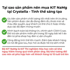 [NaMg] Bộ KIT Nuôi Tinh Thể NaMg Trắng Trong Suốt Crystella