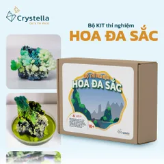 Bộ Nuôi Thí Nghiệm Khoa Học Crystella Hoa Đa Sắc - Tái Hiện Vịnh Hạ Long Rực Rỡ Ngay Tại Nhà, Phù Hợp Cho Bé Từ 7 Tuổi