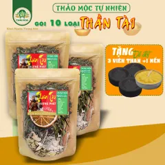 Gói Xông Nhà 10 Loại Thảo Mộc đón Thần Tài Tam Hoa giúp sinh sôi tài lộc, khởi vận năng lượng