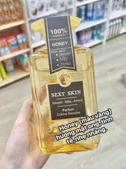 ✨ Sữa tắm nước hoa Sexy Skin chính hãng dưỡng da mềm mịn, lưu hương mật ong 600ml