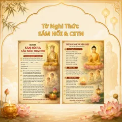 Tờ Nghi Thức Sám Hối & CSTN - Kích Thước 25cm x30 cm In Hai Mặt Chữ Lớn Rõ Ràng Dễ Đọc 840429