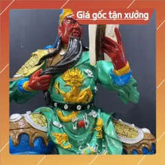 Tượng Quan Công , Quan Thánh Đọc Sách 30cm nhựa composite có hoả tốc 840432