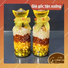 Chai ngũ cốc phong thuỷ của ăn của để bày ban thờ MAY MẮN LẮM TẶNG CON RÙA VÀNG 840431