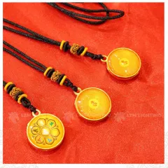 GIEO DUYÊN 10 Dây Chuyền Chú Lăng Nghiêm Và Chú Lục Tự Đại Minh [In Rõ Chữ] Mặt Dây 2.7cm - Mang Lại Bình An 840447