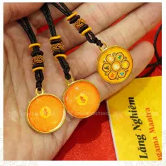 GIEO DUYÊN 10 Dây Chuyền Chú Lăng Nghiêm Và Chú Lục Tự Đại Minh [In Rõ Chữ] Mặt Dây 2.7cm - Mang Lại Bình An 840447