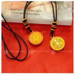 GIEO DUYÊN 10 Dây Chuyền Chú Lăng Nghiêm Và Chú Lục Tự Đại Minh [In Rõ Chữ] Mặt Dây 2.7cm - Mang Lại Bình An 840447
