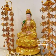 MÀU TRẮNG, Tôn tượng Tây Phương Tam Thánh 30cm cực đẹp 3 tượng 840485