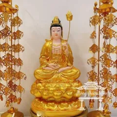 Tôn tượng Tây Phương Tam Thánh 30cm cực đẹp 3 tượng MÀU VÀNG 840502
