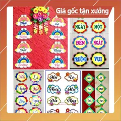 Tờ Khẩu hiệu trang trí trong lớp học Mỗi ngày đến trường là một ngày vui  Cỡ A4. CÓ NAM CHÂM 840511