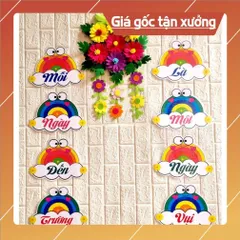 Tờ Khẩu hiệu trang trí trong lớp học Mỗi ngày đến trường là một ngày vui  Cỡ A4. CÓ NAM CHÂM 840511