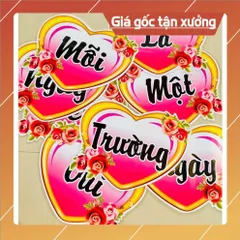 Tờ Khẩu hiệu trang trí trong lớp học Mỗi ngày đến trường là một ngày vui  Cỡ A4. CÓ NAM CHÂM 840511
