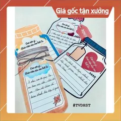 Combo 10 Lọ mong ước,lọ điều em muốn nói có nam châm hít 840561