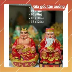 Bộ Thần Tài _ Thổ Địa ngồi thỏi vàng 840603
