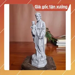 Tượng Thánh Cả Giuse 15cm Chất liệu Bột Đá composite. Tượng Chúa, tượng công giáo 840596