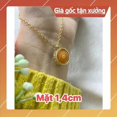 DÂY CHUYỀN CHÚ LĂNG NGHIÊM TITAN ĐÍNH ĐÁ(mặt dây 1.4cm) 840600