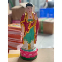 Tượng quan thế âm đứng trắng 35CM ĐẤT NUNG 840615