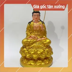 Tượng Đại Thế Chí Bồ Tát Ngồi 30cm Màu Vàng COMPOSITE 840617